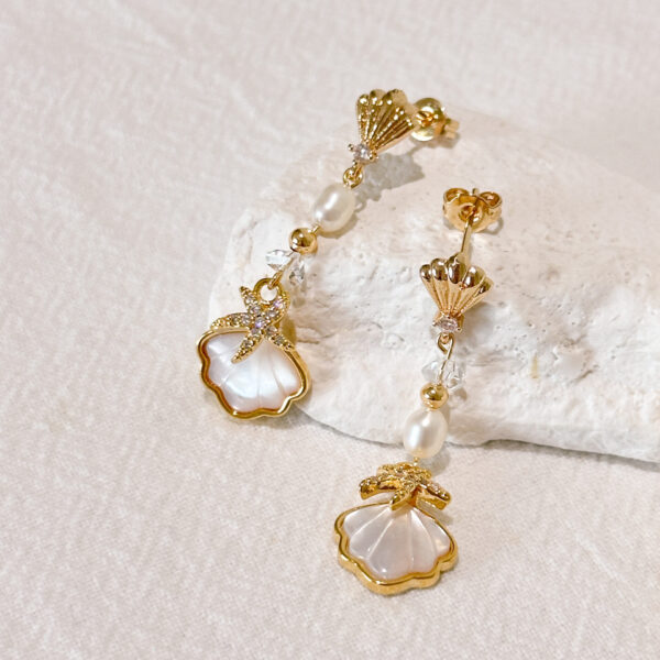 Sheeny Shell Earrings