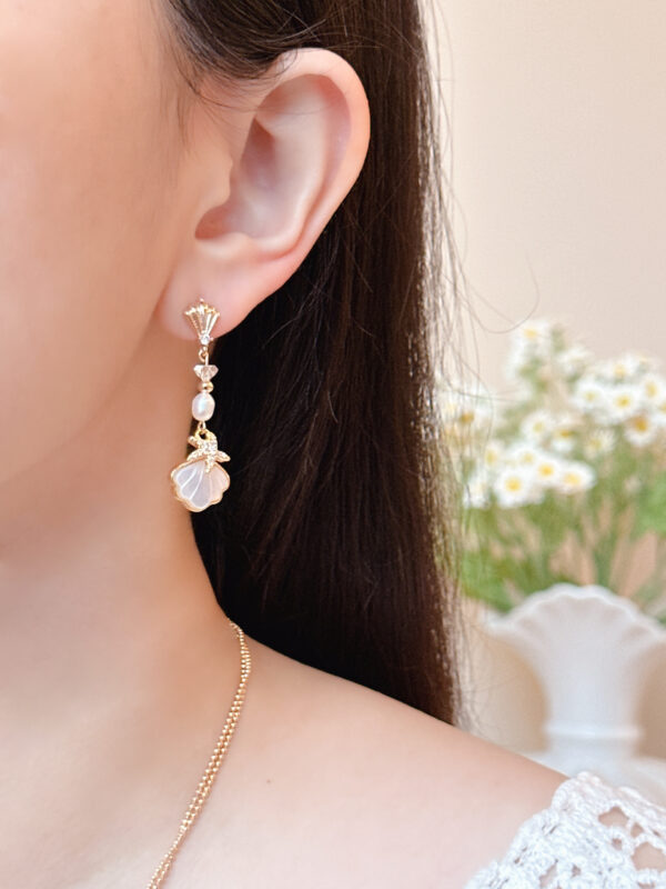 Sheeny Shell Earrings - Image 2